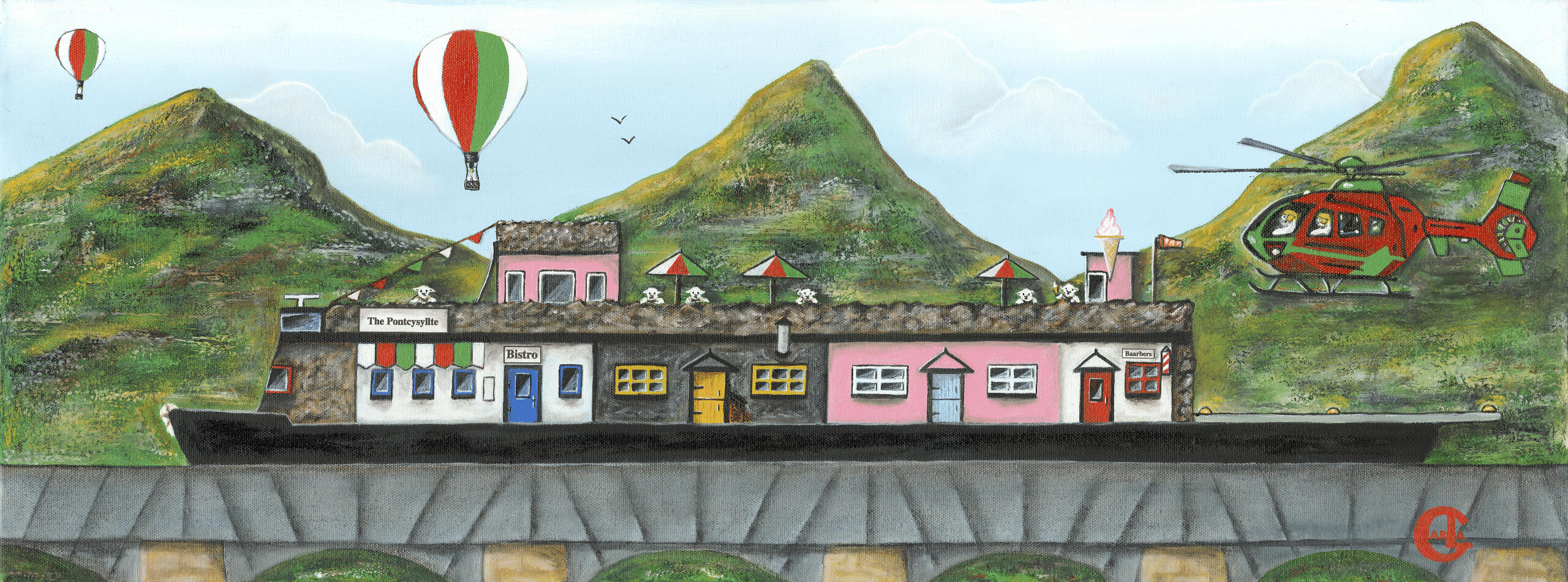 The Fron Canal - 81.5x30.5cm - £325