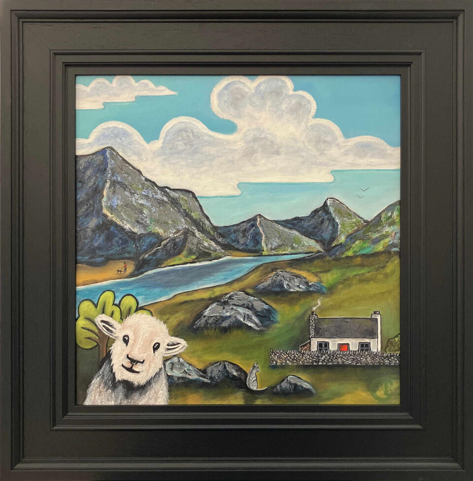 Dog Walker - 40x40cm - £325